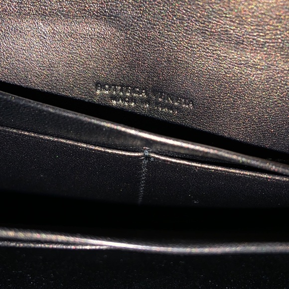 Bottega Veneta Woven Wallet with Flap Closure